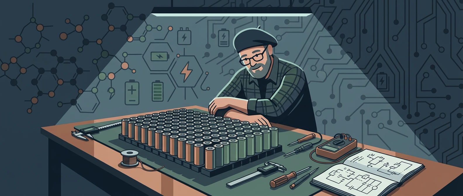 Titan LTO starter battery illustration, showing a person frozen in ice, another person struggling with lead-acid battery and a woman running with a lightweight LTO Cold-weather battery